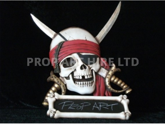 Pirate Plaque With Swords